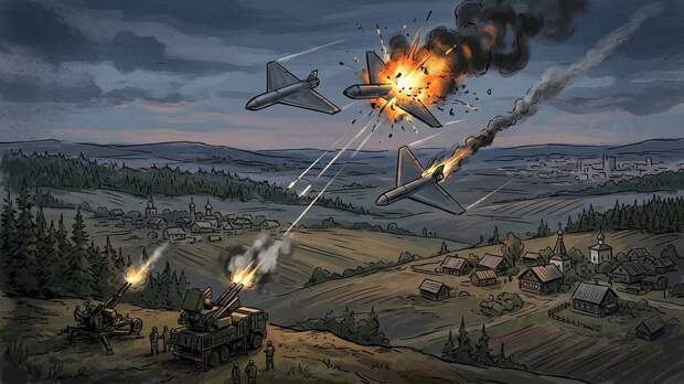 Над российскими регионами уничтожили 98 украинских БПЛА