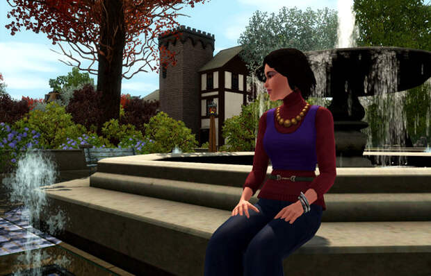 Картинка сделана мною в игре The Sims 3