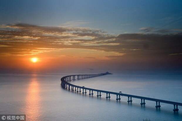 Картинки по запросу Самый длинный морской мост в мире открыт в Китае