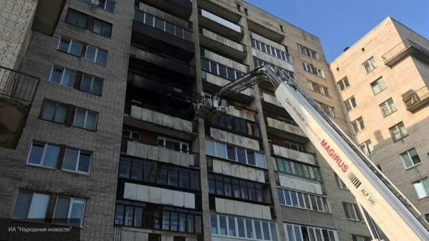 Петербуржец выпрыгнул с шестого этажа, спасаясь от пожара