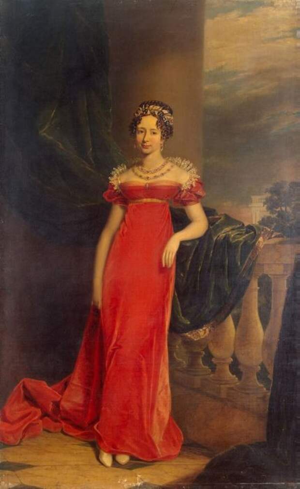 Дж. Доу. «Портрет великой княгини Марии Павловны, наследной герцогини Саксен-Веймар-Эйзенахской». 1822 год. 