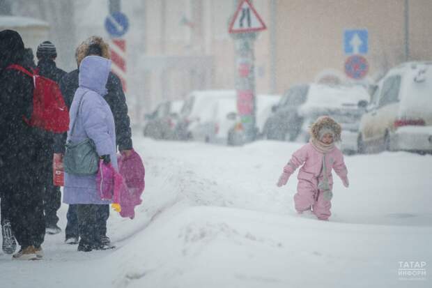 Көчле кар һәм җил булу сәбәпле, Татарстанда шторм кисәтүе игълан ителде
