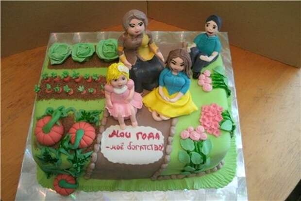 Торт для мамы и бабушки на 60 лет
