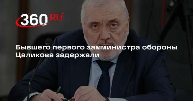 Бывшего первого замминистра обороны Цаликова задержали