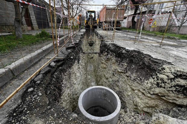 В Симферополе проложат 1,5 километра сетей водоотведения