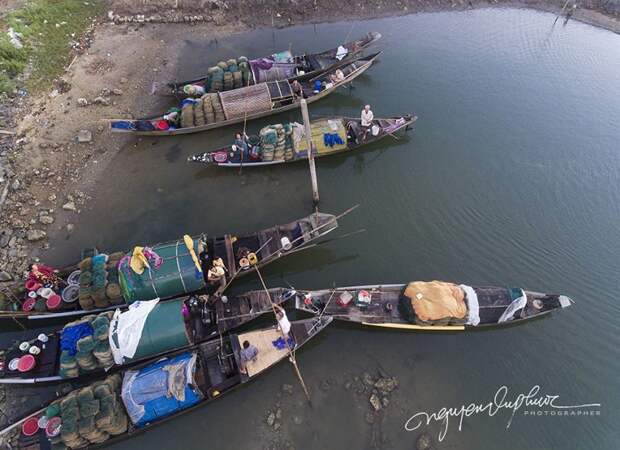 Мирная рыбацкая деревушка в Хюэ, Вьетнам Вьетнам, Хюэ, деревня, мир, природа, рыбалка, фотомир