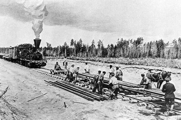 Строительство западного участка Транссибирской магистрали - Среднесибирской железной дороги от реки Обь до Енисея, (1893-1899 гг.).