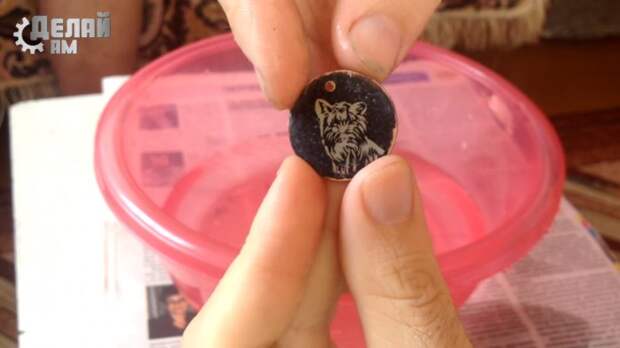 Перенос рисунка на монету