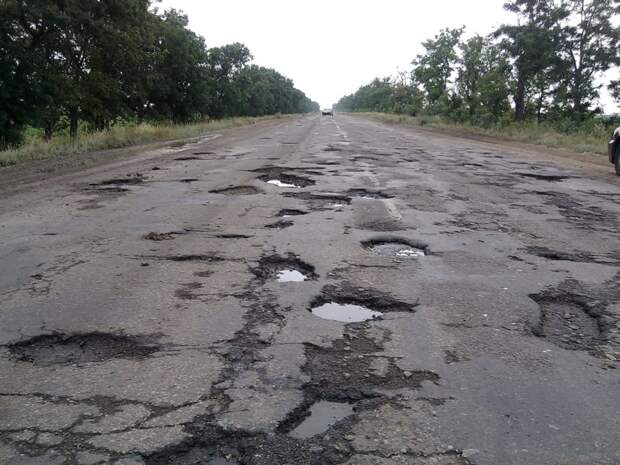 Дорога с выбоинами 