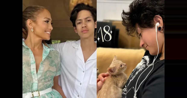 Дженнифер Лопес показала архивные кадры с близнецами Эммой и Максом в честь их 18-летия