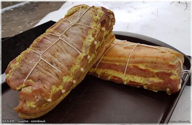 Бекон варено – копченый бекон, бекон варено копченый, еда, кулинарные рецепты, подчеревок, свинина