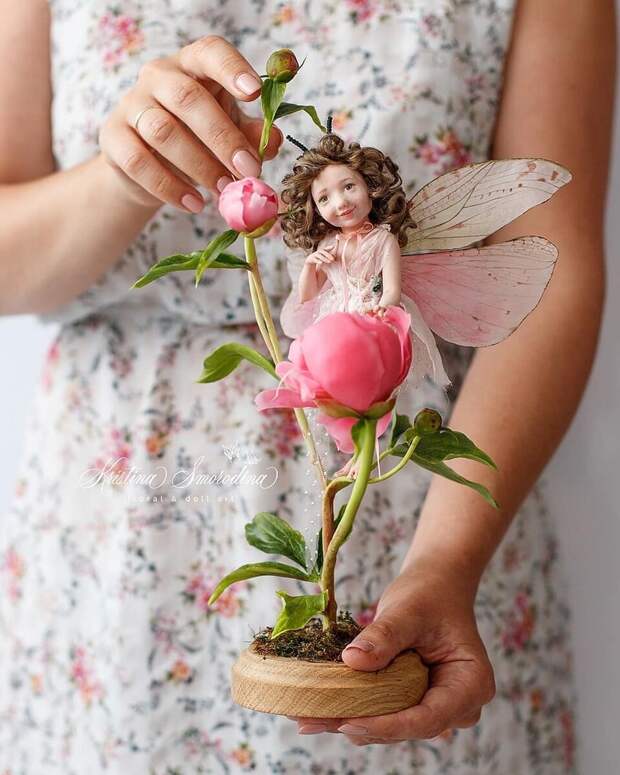 Это нужно увидеть- ожившая сказка! Волшебные куклы и цветы Кристины Смородиной