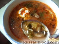 Фото к рецепту: Солянка с консервированными грибами