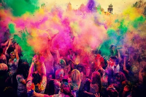 Холи - фестиваль красок в Индии