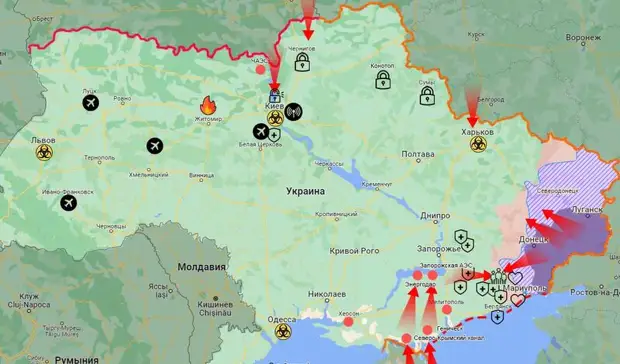 Карта специальной операции на Украине: что произошло к утру 12 марта