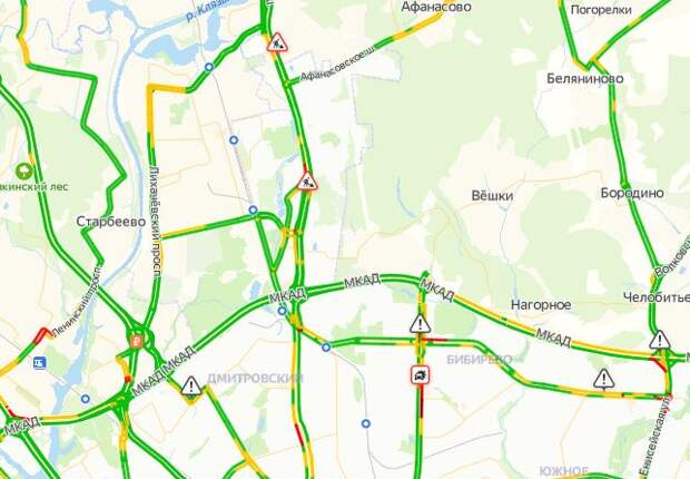 Пробки на ленинградском шоссе в москву сейчас