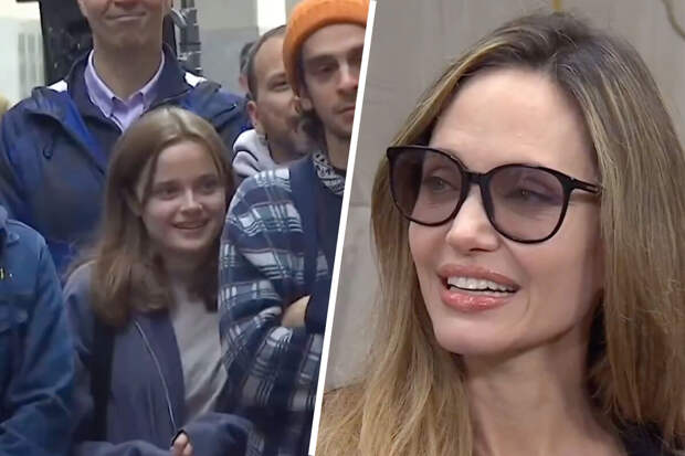 Актриса Анджелина Джоли появилась на шоу с дочерью Вивьен