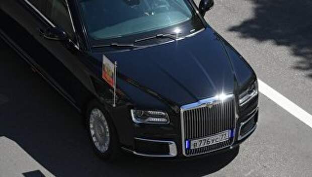 Автомобиль Aurus кортежа президента РФ