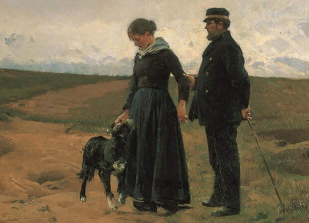 Эрик Хеннингсен «Детоубийство», 1886 год , фрагмент