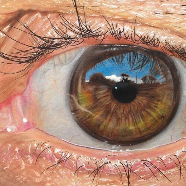 Крайне реалистичные рисунки глаз