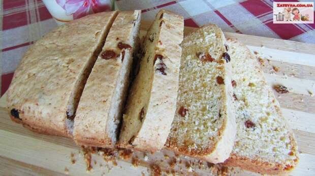 Творожный кекс с изюмом