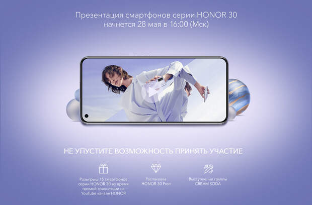 Honor определился с запуском серии Honor 30 в России. Включая Honor 30 Pro+, призёра рейтинга DxOMark