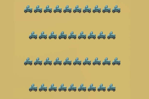 Задачка на внимательность: какая машинка отличается от остальных?