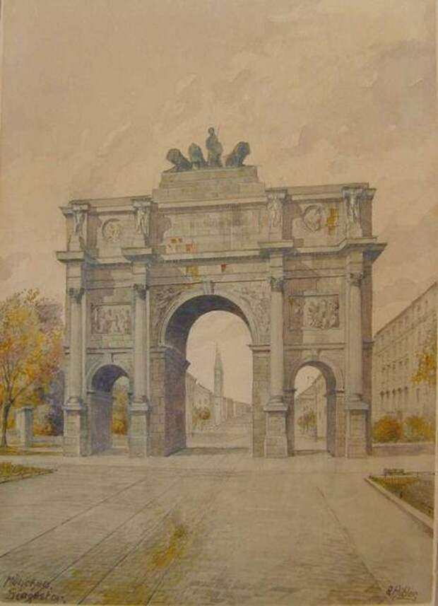 Картины Адольфа Гитлера (26 фото)