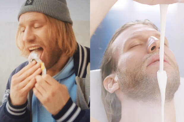 Эпично: Иван Дорн представил свой новый сериал, ради которого искупался в йогурте