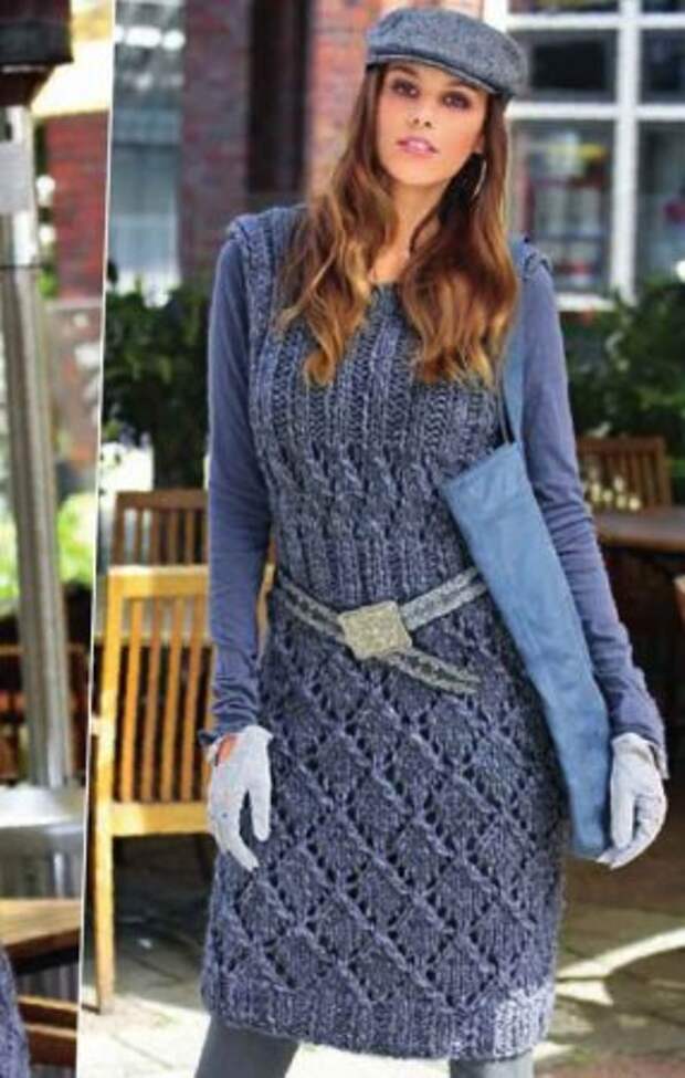 Платье с рельефными узорами