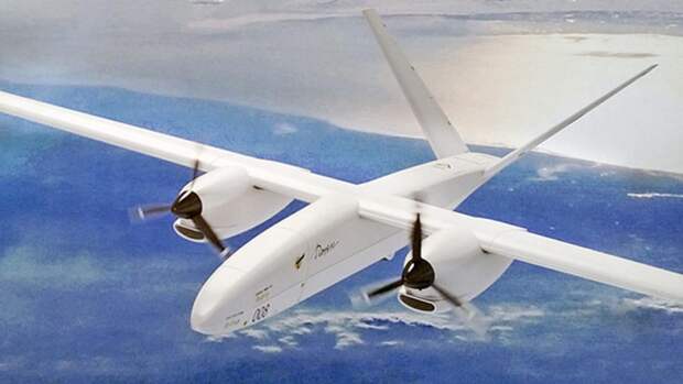 Модель БПЛА «Альтиус-М», представленная на авиасалоне МАКС-2013