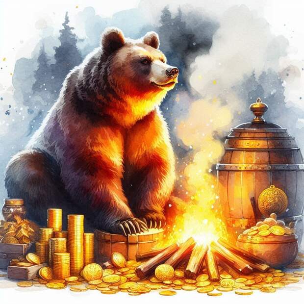 Медведь, золото и костёр.jpg Медведь, золото и костёр.jpg