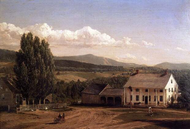 View in Pittsford, Vermont by Frederic Edwin Church