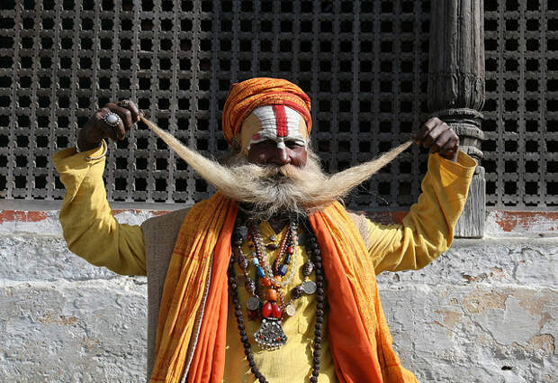 садху-индус в Катманду (Непал), храм Пашупатинатх. Фото / Sadhu. Photo