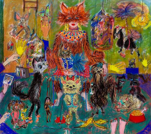 Stellas-Dog-Show-155-x-138-cm-Pastel-and-ink-on-paper-2018- (1).jpg