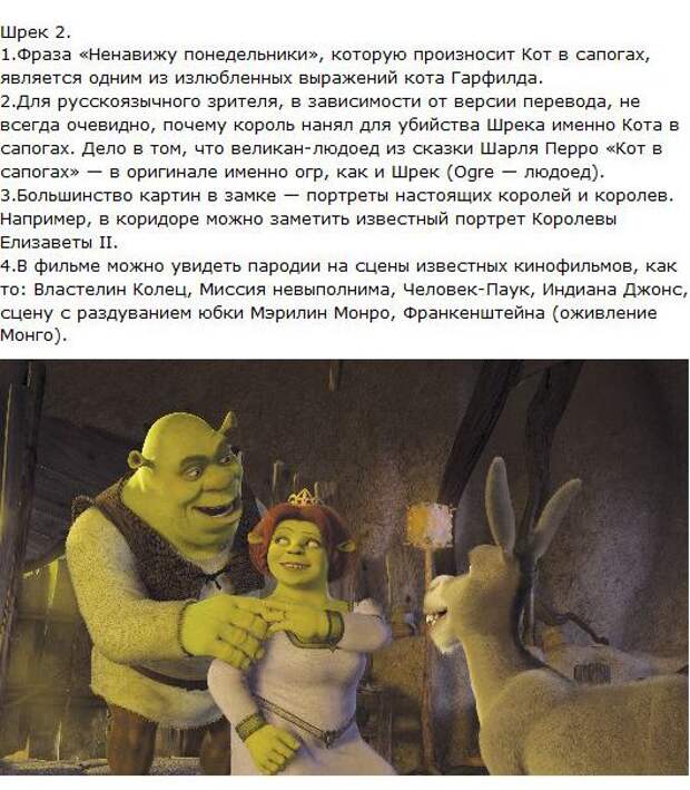 Факты о фильмах и мультфильмах