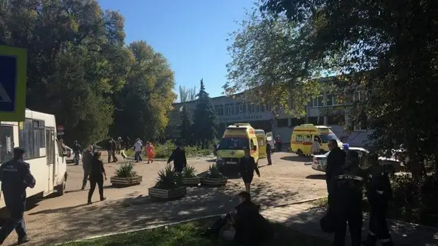 Опубликовано видео осмотра места ЧП в керченском колледже
