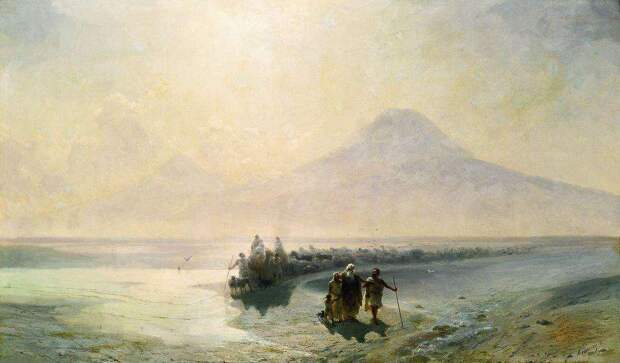 Сошествие Ноя с горы Арарат. 1889 - Айвазовский Иван Константинович