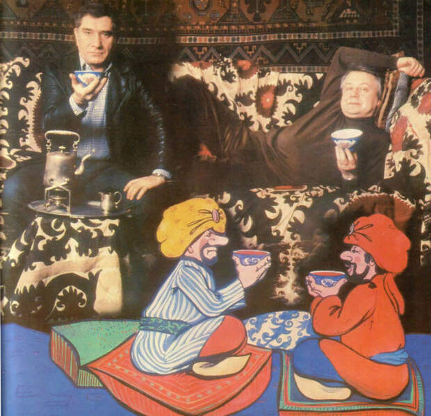 Олег Табаков Армен Джигарханян – главные герои сказки «Али-Баба и 40 разбойников»