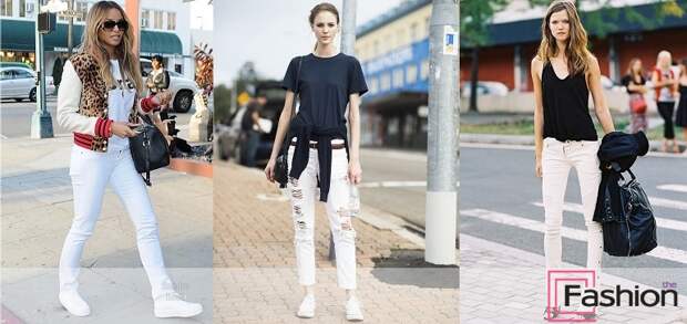 С чем носить белые джинсы? Советы для сомневающихся модниц