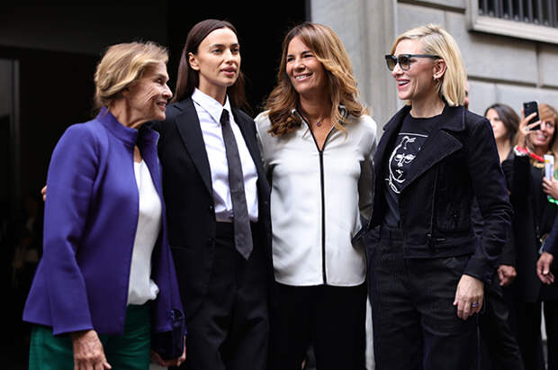 Неделя моды в Милане: Ирина Шейк, Кейт Бланшетт, Алессандра Амбросио посетили показ Giorgio Armani