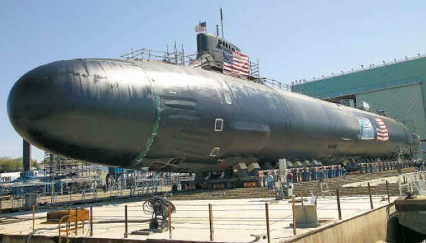 Атомная подводная лодка под названием - Сивулф, Соединенные Штаты Америки.