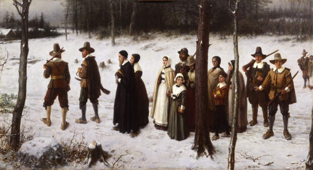 George Henry Boughton - Pilgrims Going to Church (1867).jpg