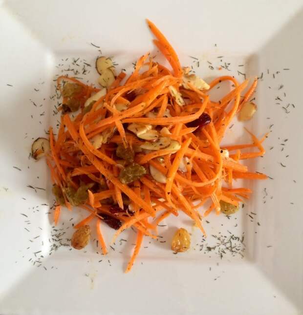EASY CARROT CRANBERRY AND DILL SIDE SALAD