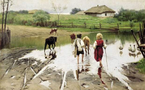 Пимоненко - Брод. 1901
