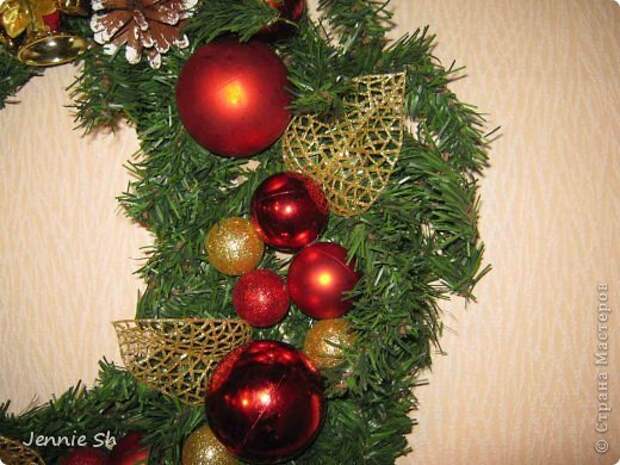 Декор предметов Мастер-класс Новый год Рождественские венки+МК фото 16