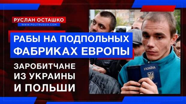 Европейцы держат укров и поляков в рабстве на подпольных фабриках