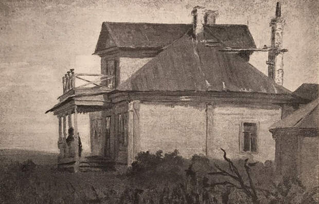 Этюд к картине «Всё в прошлом», масло, 1880-е