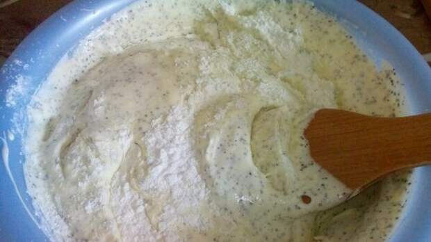 Маковый бисквит с мукой