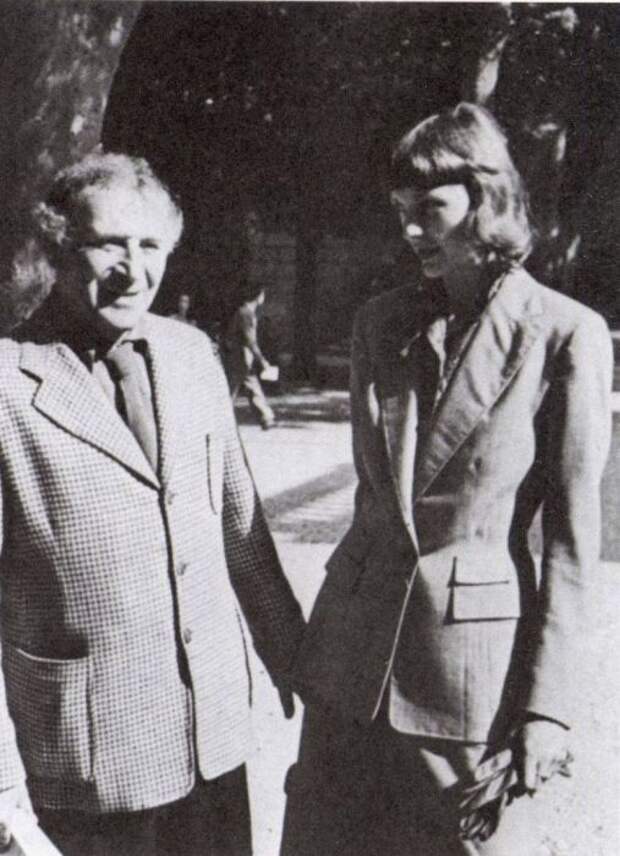 Марк Шагал и Вирджиния Хаггард в Венеции. 1948 год. / Фото: www.liveinternet.ru